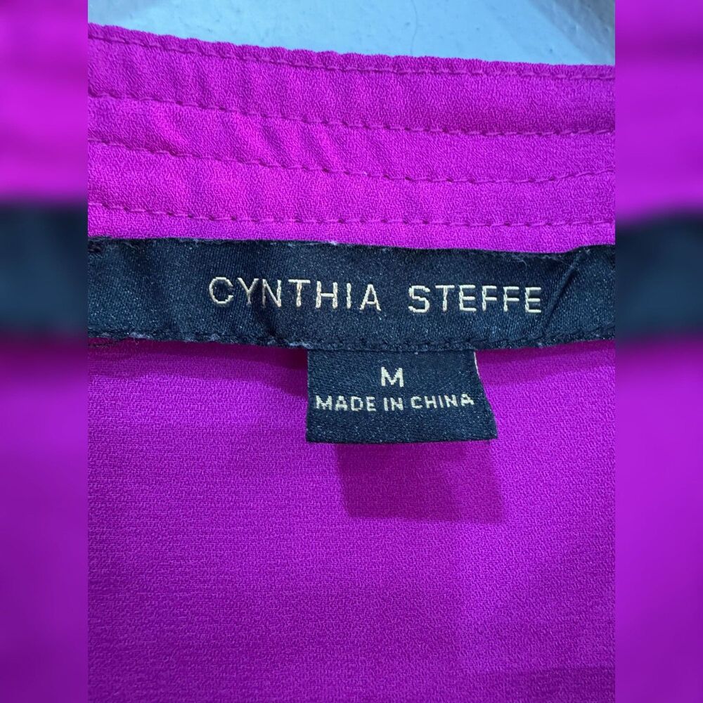 Purple Cynthia Steffe Sleeveless Boxy Fit Blouse Size M EUC - Picture 5 of 5